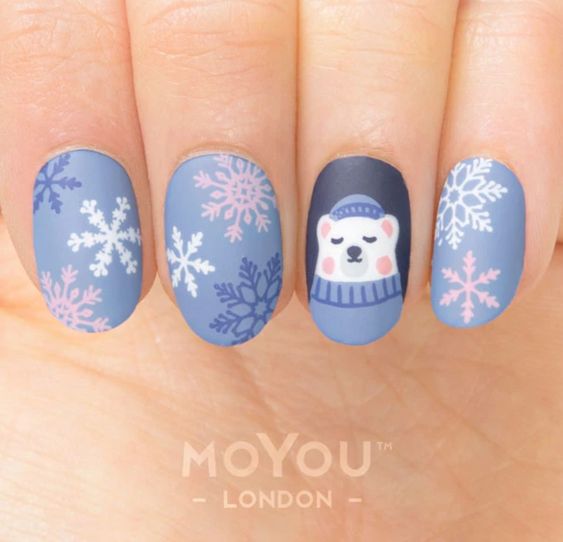Mẫu móng độc đáo hình Ice Bear