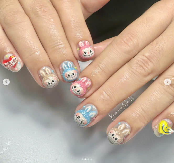 Nail Labubu 3D